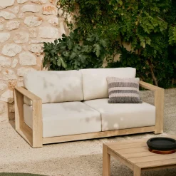 Kave Home Tuinbanken|2-zits Loungebank Ambra Acaciahout