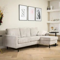 BASE Loungebank|3-zits Loungebank Anne Links/Rechts, Rib