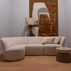 WOOOD Loungebank|3-zits Loungebank Coco Links, Bouclé