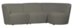 WOOOD Loungebank|3-zits Loungebank Coco Rechts, Bouclé