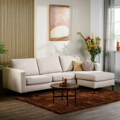 BASE Loungebank|3-zits Loungebank Donavon Links/Rechts Beige