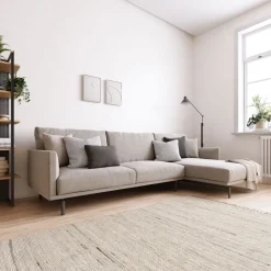 Kave Home Loungebank|4-zits Loungebank Galene Rechts, 314cm, kleur Beige