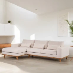 BASE Loungebank|3-zits Loungebank Omid Geweven, kleur Beige