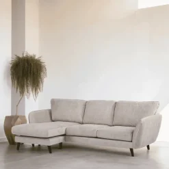 BASE Loungebank|3-zits Loungebank Shafiq Links, kleur Beige