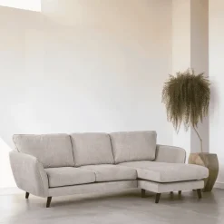 BASE Loungebank|3-zits Loungebank Shafiq Rechts, kleur Beige