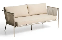 Kave Home Tuinbanken|2-zits Loungebank Zivia Staal en touw