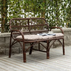 Nohr Tuinbanken|2-zits Tuinbank Albany Rotan, 130cm