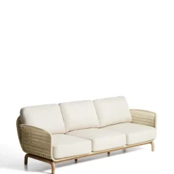 Kave Home Tuinbanken|3-zits Tuinbank Alipa Acaciahout en touw