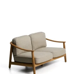 Kave Home Tuinbanken|2-zits Tuinbank Elunda Teakhout Beige