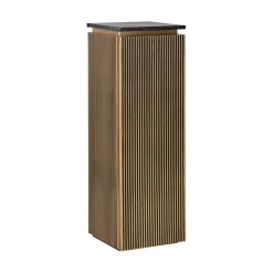 Richmond Interiors Zuilen/Pilaren|Opbergkasten|Zuil met opbergruimte Ironville Marmer en Brass, 110 x 35cm