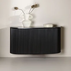 Nohr Dressoirs|Zwevend Dressoir Barthram 120cm, kleur Zwart