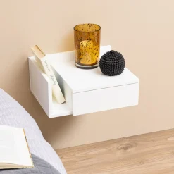 Bendt Nachtkastjes|Nachtkastjes|Zwevend Nachtkastje Cecilie met vakje