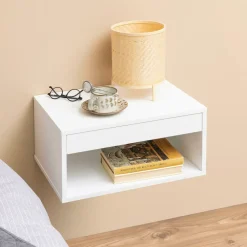 Bendt Nachtkastjes|Nachtkastjes|Zwevend Nachtkastje Daeg Met 1 lade en open vak