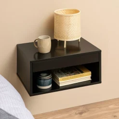 Bendt Nachtkastjes|Nachtkastjes|Zwevend Nachtkastje Daeg Met 1 lade en open vak