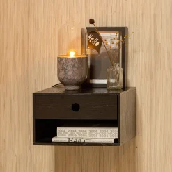 WOOOD Nachtkastjes|Nachtkastjes|Zwevend Nachtkastje Nancy Met 1 lade