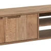 DTP Home Tv-Meubel Hout|Zwevend TV-meubel Bliss Teakhout, Met deurtjes